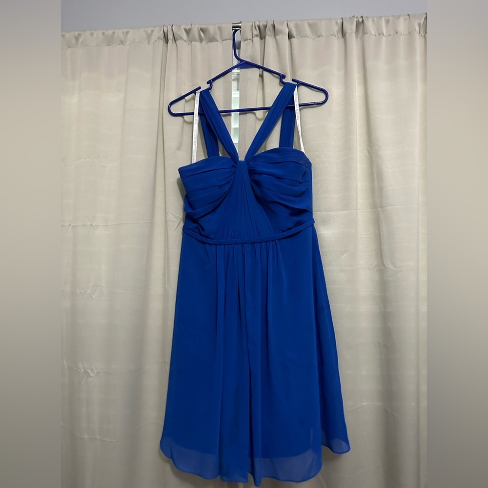 David’s bridal blue dress size 10